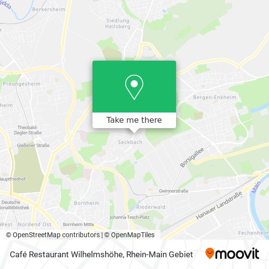 Карта Café Restaurant Wilhelmshöhe