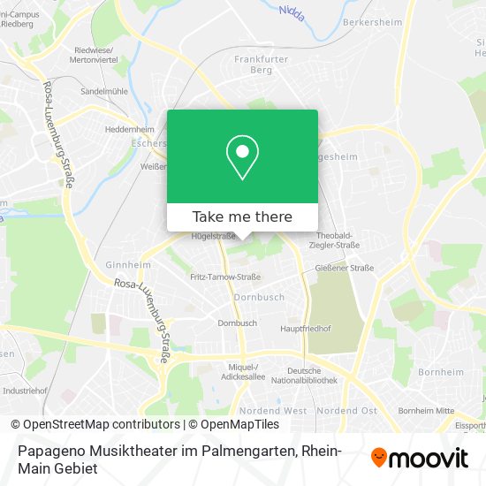 Papageno Musiktheater im Palmengarten map