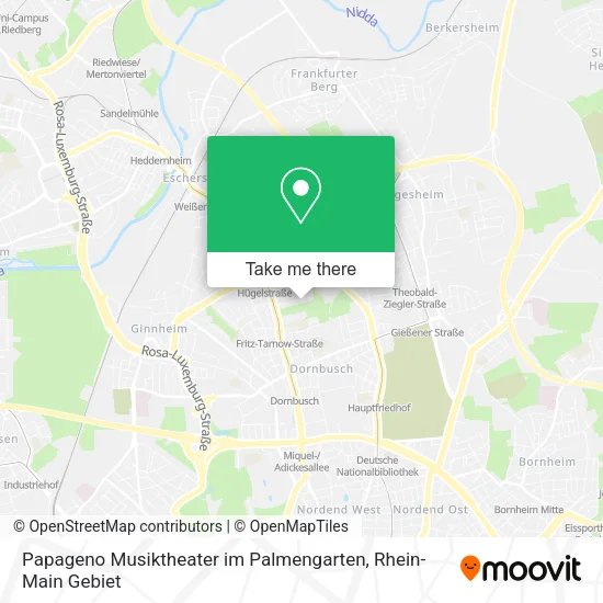 Карта Papageno Musiktheater im Palmengarten