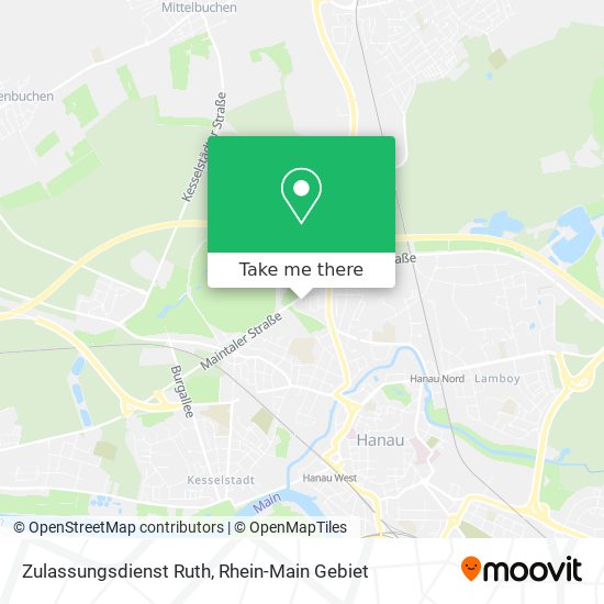 Zulassungsdienst Ruth map