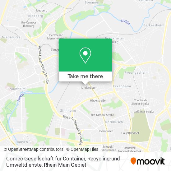 Карта Conrec Gesellschaft für Container, Recycling-und Umweltdienste