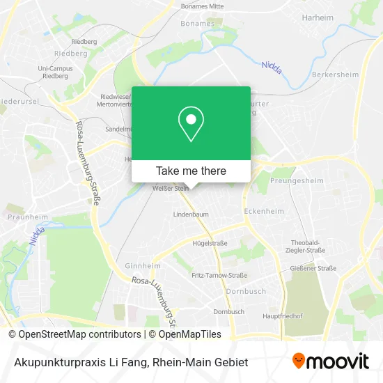 Карта Akupunkturpraxis Li Fang