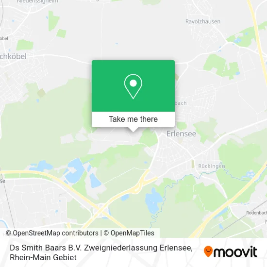 Карта Ds Smith Baars B.V. Zweigniederlassung Erlensee