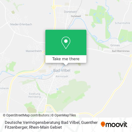 Карта Deutsche Vermögensberatung Bad Vilbel, Guenther Fitzenberger