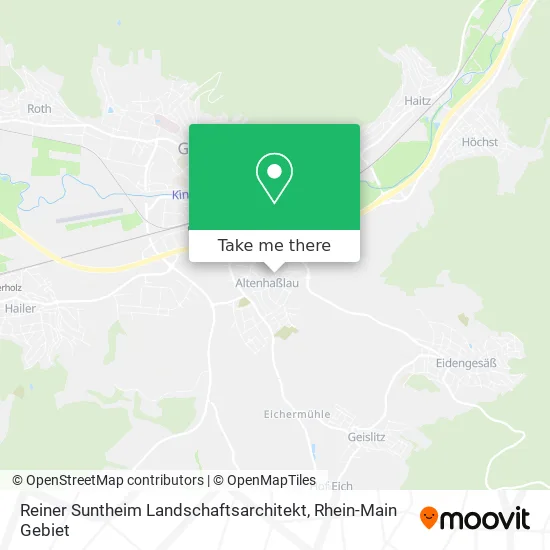 Карта Reiner Suntheim Landschaftsarchitekt