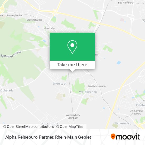 Alpha Reisebüro Partner map
