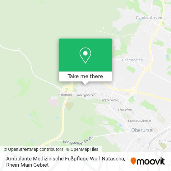 Карта Ambulante Medizinische Fußpflege Würl Natascha