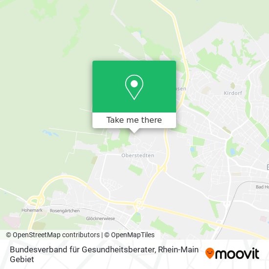 Bundesverband für Gesundheitsberater map