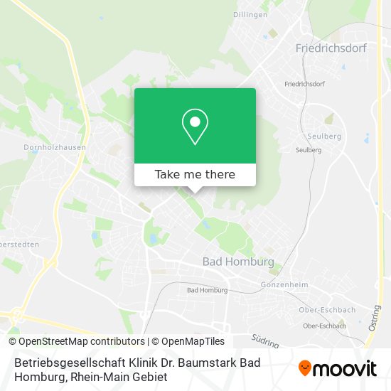 Betriebsgesellschaft Klinik Dr. Baumstark Bad Homburg map