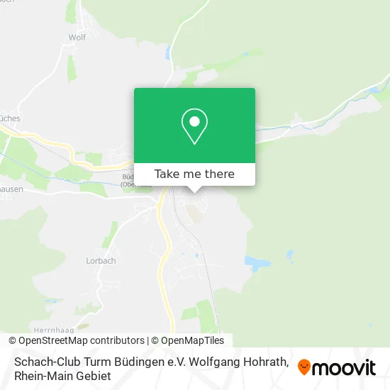 Карта Schach-Club Turm Büdingen e.V. Wolfgang Hohrath