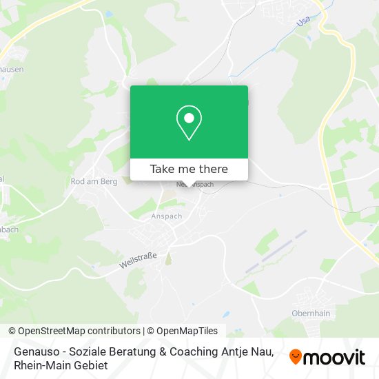 Карта Genauso - Soziale Beratung & Coaching Antje Nau