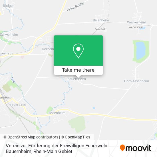 Verein zur Förderung der Freiwilligen Feuerwehr Bauernheim map