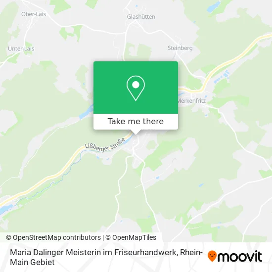 Карта Maria Dalinger Meisterin im Friseurhandwerk