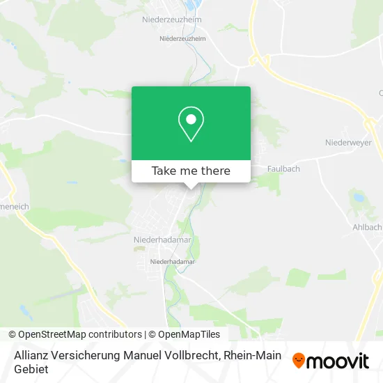 Карта Allianz Versicherung Manuel Vollbrecht