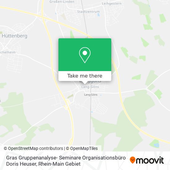 Gras Gruppenanalyse- Seminare Organisationsbüro Doris Heuser map