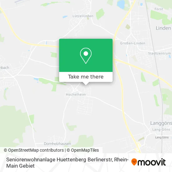 Карта Seniorenwohnanlage Huettenberg Berlinerstr