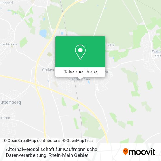 Alternaiv-Gesellschaft für Kaufmännische Datenverarbeitung map