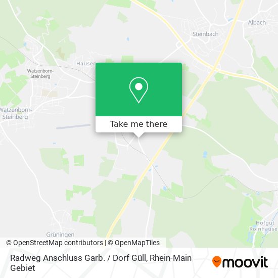 Radweg Anschluss Garb. / Dorf Güll map