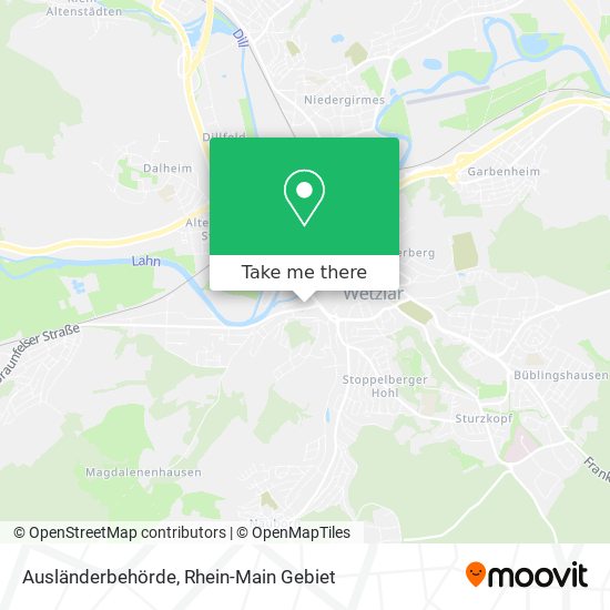 Ausländerbehörde map