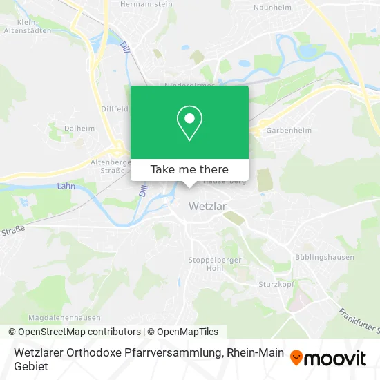 Карта Wetzlarer Orthodoxe Pfarrversammlung