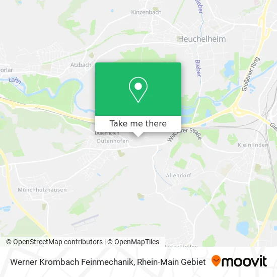 Карта Werner Krombach Feinmechanik