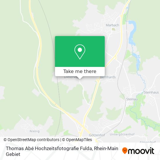 Карта Thomas Abé Hochzeitsfotografie Fulda