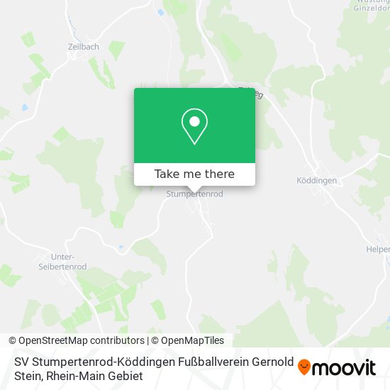 Карта SV Stumpertenrod-Köddingen Fußballverein Gernold Stein