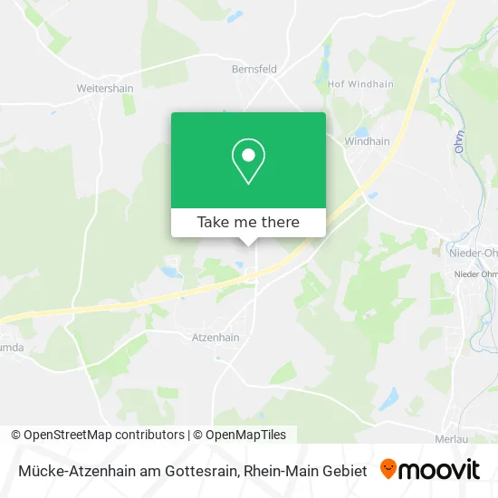 Карта Mücke-Atzenhain am Gottesrain