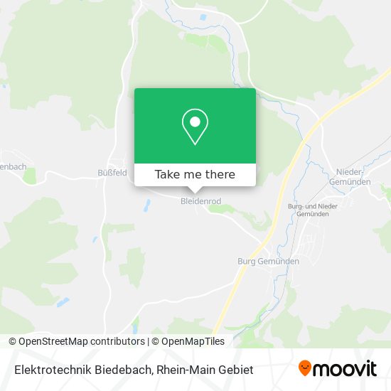 Elektrotechnik Biedebach map