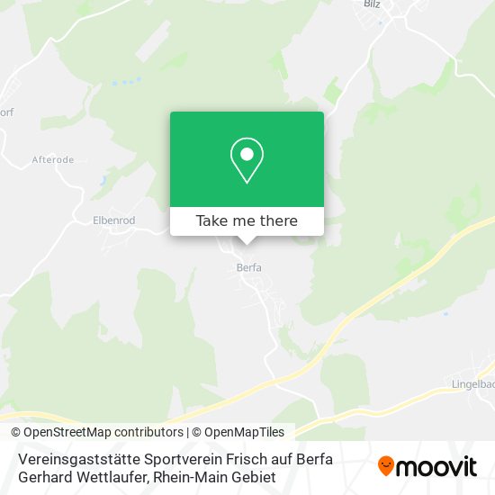Vereinsgaststätte Sportverein Frisch auf Berfa Gerhard Wettlaufer map