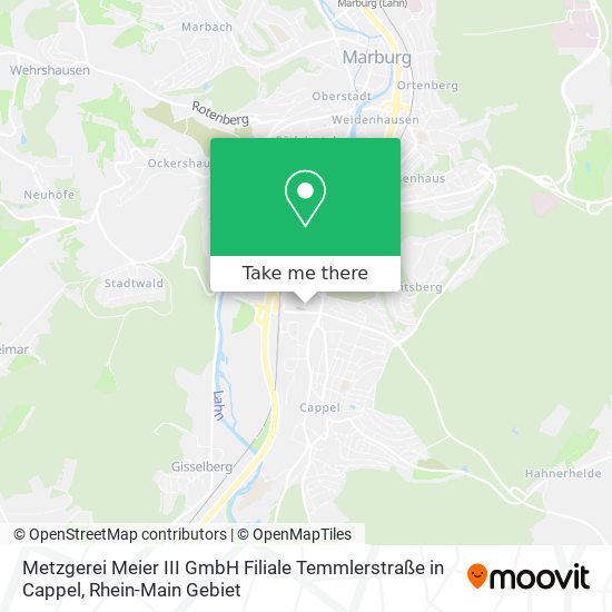 Metzgerei Meier III GmbH Filiale Temmlerstraße in Cappel map