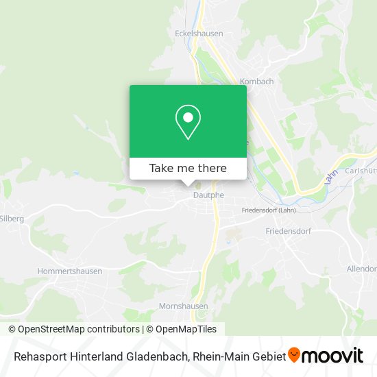 Rehasport Hinterland Gladenbach map