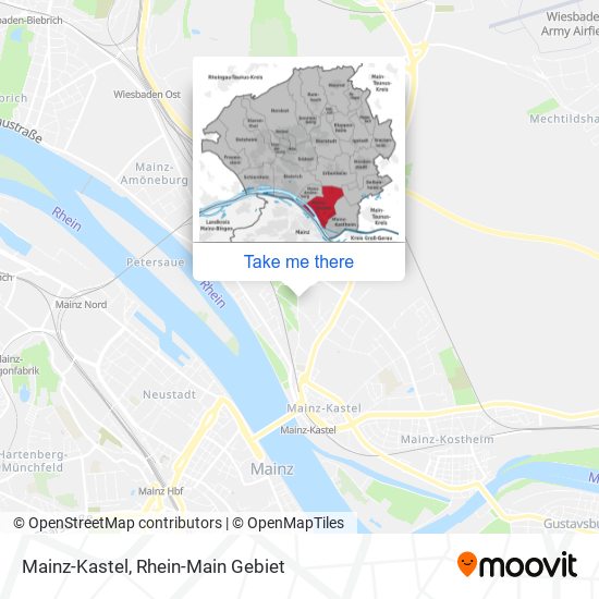 Mainz-Kastel map