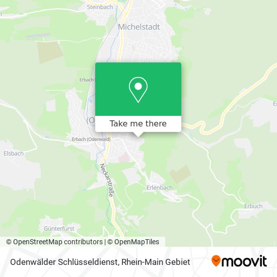 Карта Odenwälder Schlüsseldienst