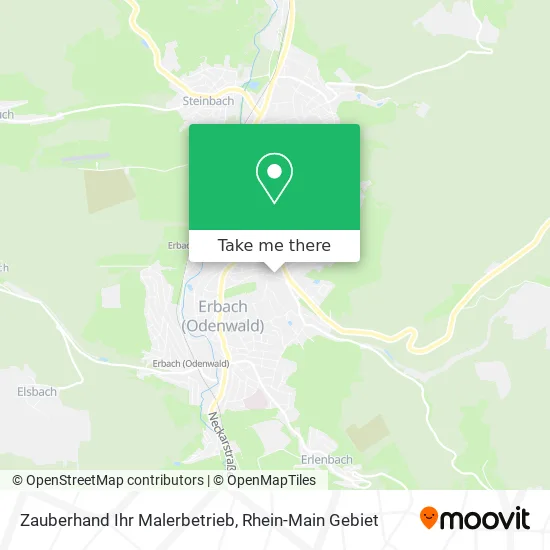 Карта Zauberhand Ihr Malerbetrieb