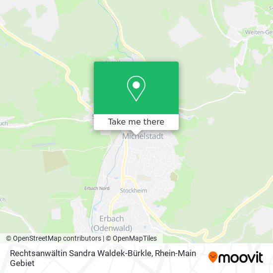 Rechtsanwältin Sandra Waldek-Bürkle map