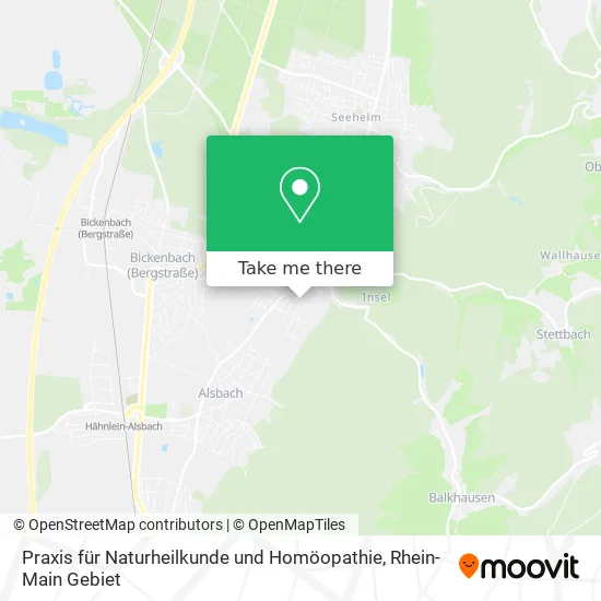 Карта Praxis für Naturheilkunde und Homöopathie