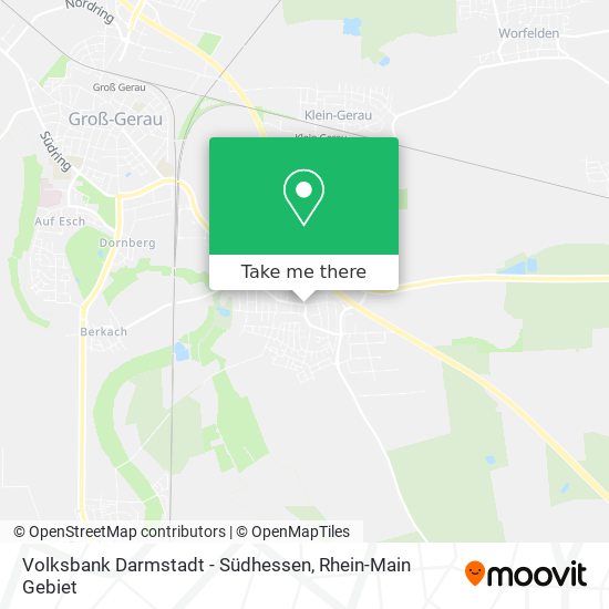 Volksbank Darmstadt - Südhessen map