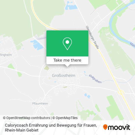 Calorycoach Ernährung und Bewegung für Frauen map