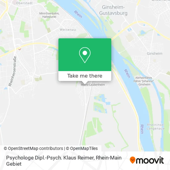 Карта Psychologe Dipl.-Psych. Klaus Reimer