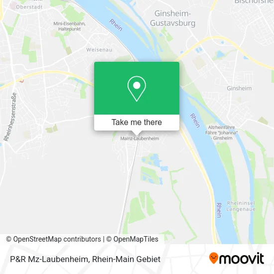 Карта P&R Mz-Laubenheim