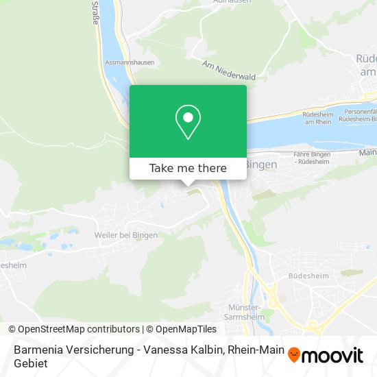 Barmenia Versicherung - Vanessa Kalbin map