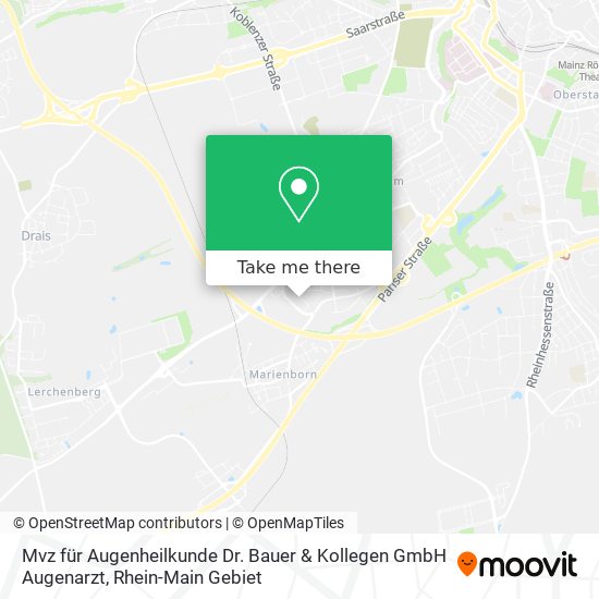Mvz für Augenheilkunde Dr. Bauer & Kollegen GmbH Augenarzt map