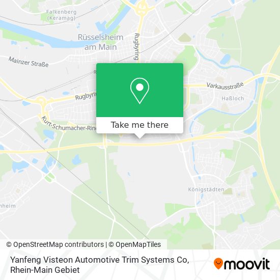 Yanfeng Visteon Automotive Trim Systems Co map