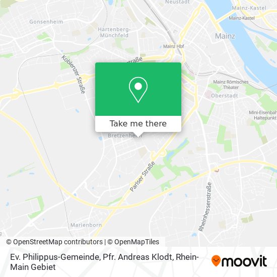 Ev. Philippus-Gemeinde, Pfr. Andreas Klodt map