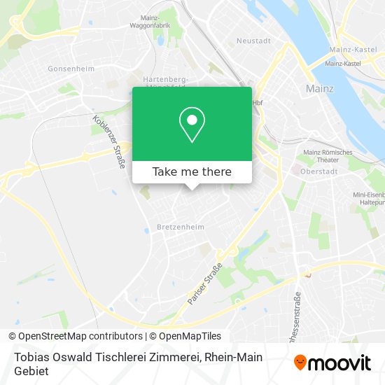 Tobias Oswald Tischlerei Zimmerei map