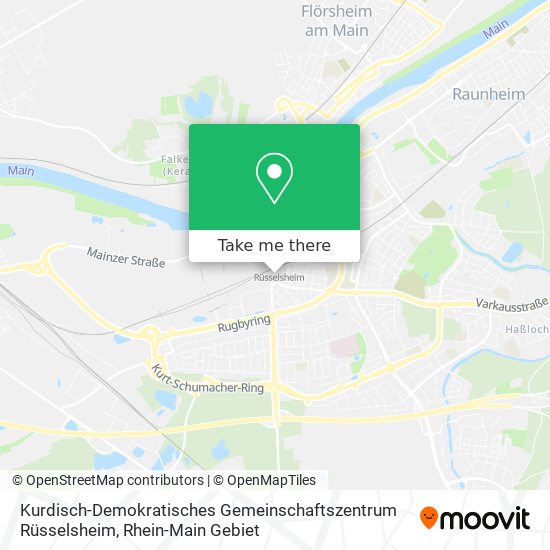 Карта Kurdisch-Demokratisches Gemeinschaftszentrum Rüsselsheim