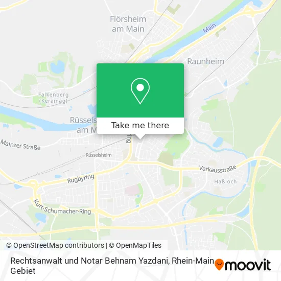 Карта Rechtsanwalt und Notar Behnam Yazdani