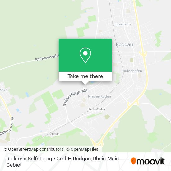 Карта Rollsrein Selfstorage GmbH Rodgau