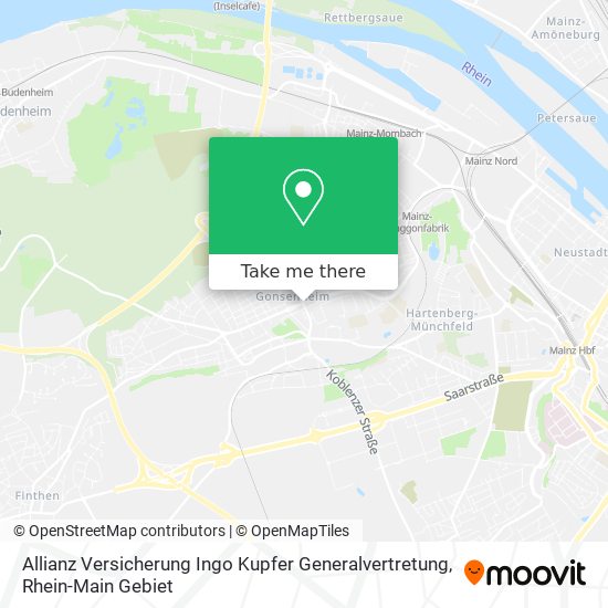 Allianz Versicherung Ingo Kupfer Generalvertretung map